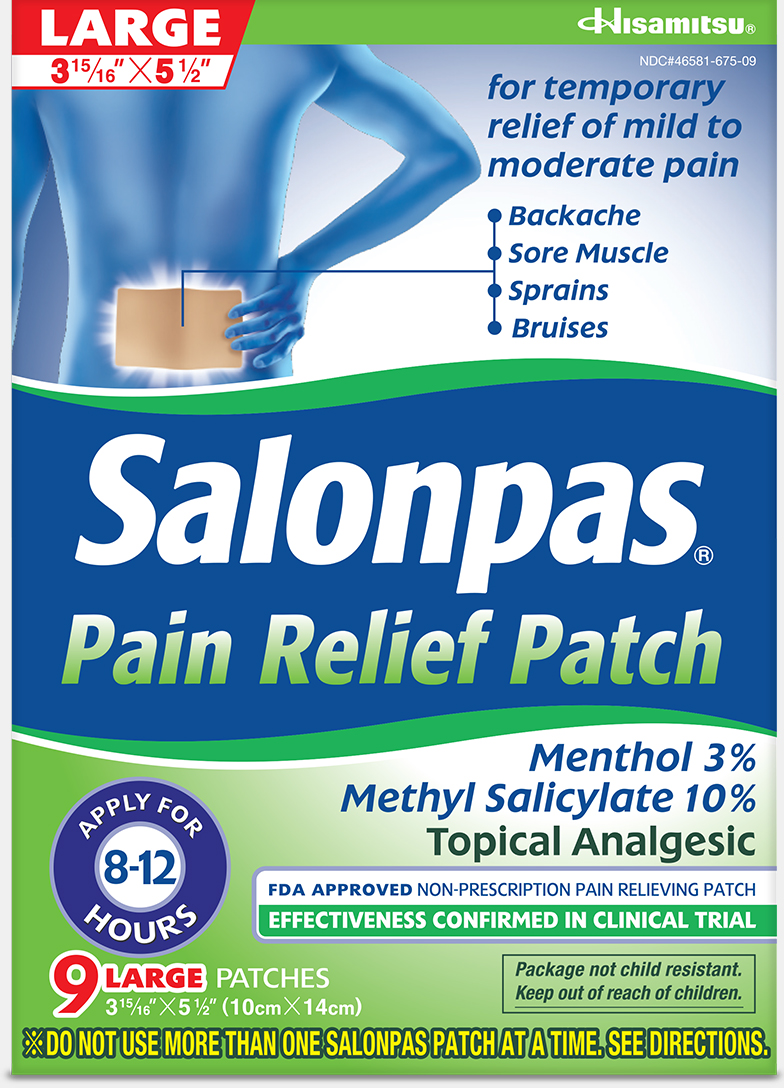 Pain Relief Patch 9 count box