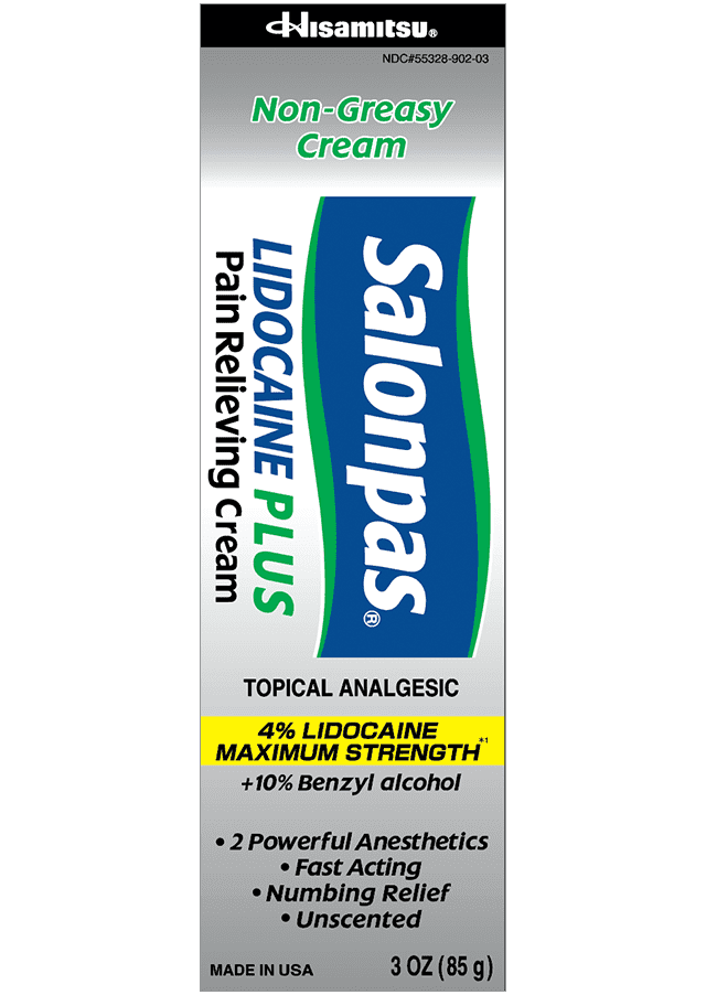 Salonpas&reg; LIDOCAINE PLUS Pain Relieving Cream